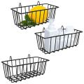 3 Pcs Wall Grid Panel Wire Basket,for Cabinet & Pantry Organization