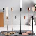 Rose Gold Candle Holders Set Of 3 for Taper Candles,for Wedding,party