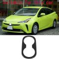 For Toyota Prius 2019 2020 Carbon Fibre Rear Seat Water Cup Cover