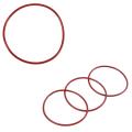 Red Silicone O Ring Seals Tree 110mm X 104mm X 3.5mm