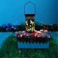 Solar Light Chandelier Butterfly Projection Lamp(with Ground Plug)