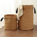 Upright Laundry Hamper Bag Laundry Basket with Handle for Bathroom-a