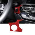 Car Carbon One-click Launch Box Cover Trim for Honda Civic 2022 Red