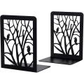 Book Ends, for Shelves, Decor School, Home Or Office (black, 1 Pair)