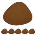 Set Of 6 Triangle Oval Leather Place Mats Washable Place Mats G