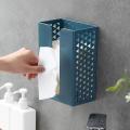 Wall-mounted Paper Box, Punch-free Plastic European-style Tissue Box