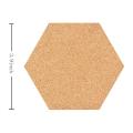 Self-adhesive Cork Coasters, Cork Mats Cork Backing(80, Hexagon)