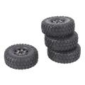 4pcs 49x18mm Beadlock Wheel Rims Tires Tyre Set for Axial Scx24,1