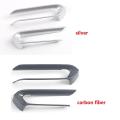 Car Dashboard Side Air Outlet Vent Cover Trim Frame,silver