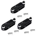 3x Waterborne Rail Adapter Surfskate Truck Fits Any Board,black