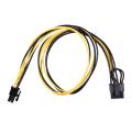 6 Pcs 6 Pin Pci-e to 8 Pin Power Cable 50cm for Image Cards Server