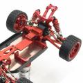 2x Rc Car Motor Mount Holder with Motor Gear for Wltoys 144001,red
