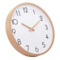 12 Inch Silent Wood Digital Wall Clock Non Ticking Vintage Decor