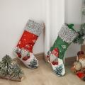 Christmas Stocking Large Xmas Gift Bags Fireplace Decoration Socks A