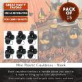 15pcs Witch Candy Holder Pot Kids Trick Or Treat Halloween Cauldron