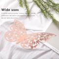 Baby Wall Stickers 3d Butterfly Wall Stickers Rose Gold Party ,72 Pcs