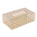 Crystal Facial Tissue Box Holder Crystal Square Napkin Dispenser