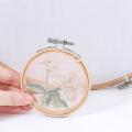 40 Pieces 3 Inch Bamboo Circle Cross Stitch Hoop Round Ring