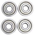 2 Pcs 6200zz 10mm X 30mm X 9mm Double Shielded Ball Bearings