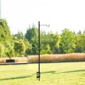 Widesea Folding Lantern Stand Lamp Pole with Stake and Table Clamp
