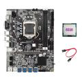 B75 Usb Eth Mining Motherboard 8xpcie Usb Adapter+g550 Cpu+sata Cable