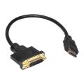 0.3m Hdmi to Dvi Dvi-d Gold Plated Male to Female Cable for Hdtv