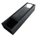 10pcs Pvc Strip Kraft Paper Window Drawer Box Gift Box(black)
