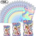 150 Pcs Resealable Mylar Bags Holographic Packaging Bag