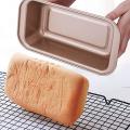 Baking Bread Pan 4 Pcs Non-stick Carbon Steel for Baking Black Gold