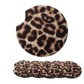 6 Packs 2.56 Inch Leopard Car Coasters,car Cup Pad for Car Kitchen