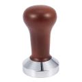 2pcs 51mm Espresso Coffee Tamper Adjustable Coffee Tamper, Brown