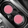 2pcs Bling Car Cup Mat Drink Coasters Crystal Vehicle Accessories