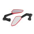 Motorcycle Rearview Mirror with M8 M10 Threaded Bolts Atv Scooter Red