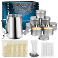 Candle Making Kit Supplies,pouring Pot,candle Wicks,sticker and Spoon
