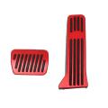 Aluminium Alloy Pedal Covers,foot Pedal Pads 2 Pcs(red) for Mazda