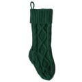 Christmas Stocking Knitted Wool Home Decoration, Green