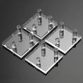 Acrylic 4 Pcs Clear Display Easel Stands for Mineral Collectibles,s