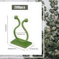 200 Pcs Plant Climbing Wall Fixture Clips, Plant Fixer Hooks-green