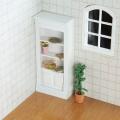1/12 Dollhouse File Storage Cabinet for Doll House Toys Ivory White