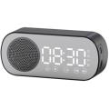 Led Alarm Clock for Bluetooth Speaker, Fm Radio , Family (black)