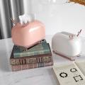 Nordic Home Decoration Creative Sleigh Elk Tissue Box Decor(pink)