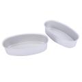 8pcs Oval Cheesecake Pan Meatloaf Bread Mold Non-stick Aluminum