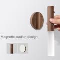 Intelligent Led Rechargeable Magnetic Wood Wall Light(wax Wood)