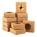30 Pcs Kraft Paper Box with Window, Boxes for Bakery Cake (brown)