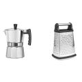 Latte Mocha Percolator Pot Stovetop Coffee Maker 150ml Silver