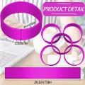 12 Pcs Silicone Bands for Sublimation Tumbler Ring Bands (rose Pink)