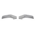 Front Bumper Grille Cover Trim Decoration Sticker, Abs Silver
