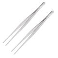 Hospital Home Stainless Steel Straight Tweezers Forceps Handy Tool