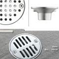 Copper Floor Drains Round Anti-clogging Shower Drain Universal