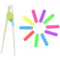 2x Children Beginner Chopsticks Training Helper Learn Easy Use Green